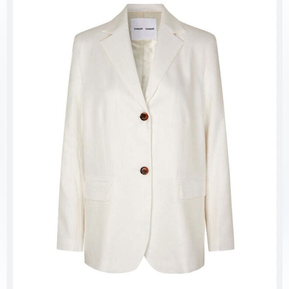 SAMSOE Jackets & Blazers - Samsoe Lazy Blazer in White Size Small